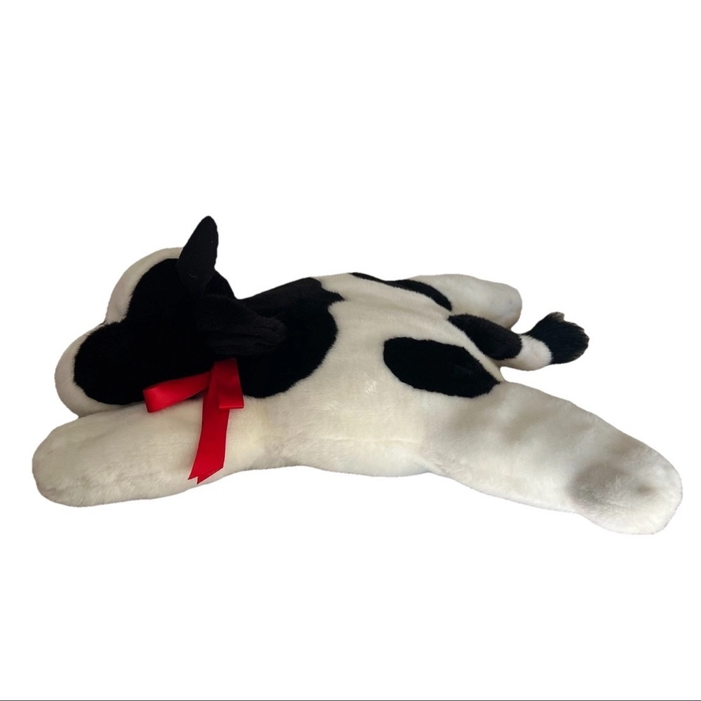 Vintage Tube Dude By The Brass Key Inc Plush Cow Pillow 24x25 Nursery Farmhouse - Picture 3 of 6